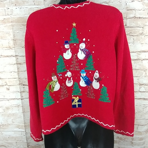 UGLY Christmas sweater button up - Picture 2 of 8